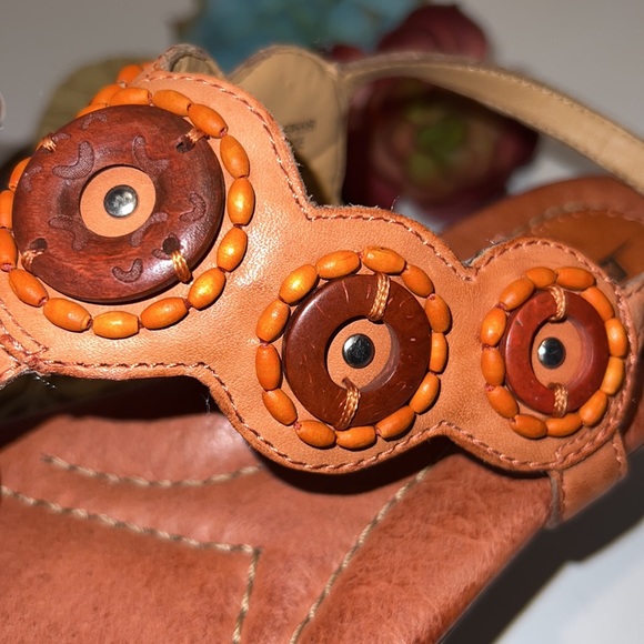 Earth Zephya Spice Leather Sandals Size 8 - Picture 10 of 12